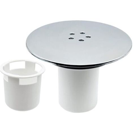 Bonde de douche, bonde de douche 90 mm/115 mm, couvercle de siphon de douche de rechange, couvercle de bonde de douche universel, couvercle d'entrée de douche chromé, drainage rapide (1/4)