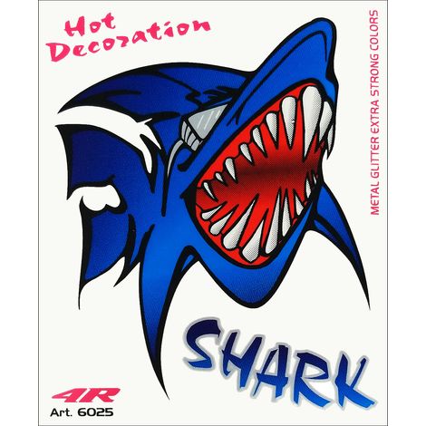 Adesivi Stickers Shark 10 x 12 cm (1/2)