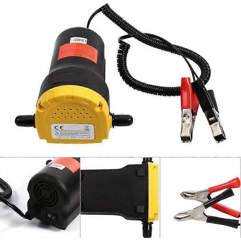 Pompe à huile moteur 60 W pour voiture, 12 V/24 V, électrique, extracteur de fluide huile/diesel, pompe d'aspiration pour transfert de carburant, bateau (1/5)