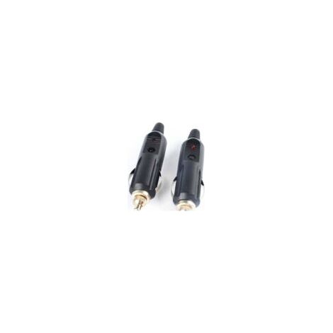Adatto per un set di 2 connettori/spine per accendisigari auto con diodi, maschio 12V e 24V.