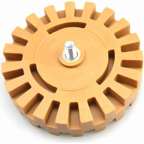 Outil de grattage pneumatique en caoutchouc de 10 cm (4 pouces) pour enlever les autocollants et les décalcomanies de voiture. (1/5)
