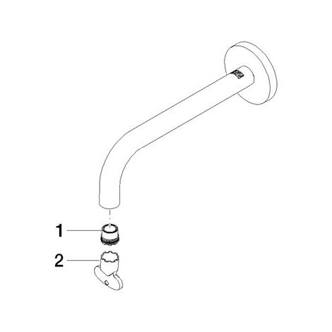 Dornbracht 90282235100-00 Bec Pièces de rechange