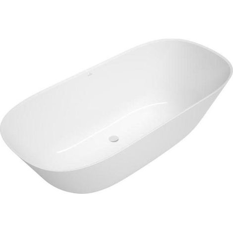 Villeroy & Boch Theano - Badewanne 175x80 cm, Quaryl, Weiß UBQ175ANH7F200V-01 (1/5)