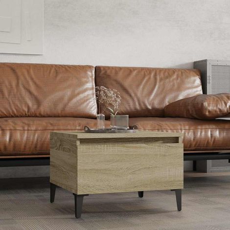 vidaXL Side Table Sonoma Oak 50x46x35 cm Engineered Wood (1/5)