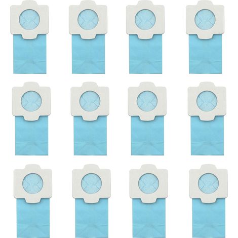 Lot de 12 sacs d'aspirateur pour Makita Tool Gmbh - Filtre en papier pour Makita CL072D, CL102D, CL105D, CL107D, CL121D, CL142FD, CL182FD, CL184D, CL282FD, 4093D, 4073D, 4072D, 4076D (11) 2) (1/5)
