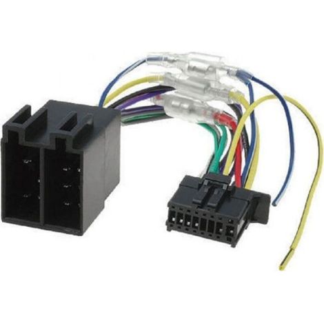 Câble Adaptateur Iso - Pour Autoradio Pioneer MVH-S42BT MVH-S420BT - Connecteur Iso 8 Broches Double - 1 Pièce