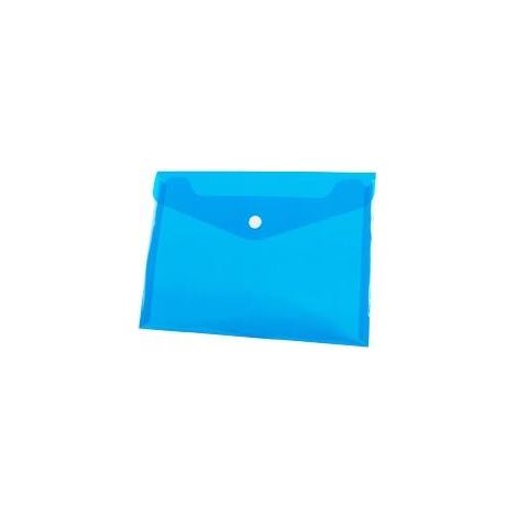 Buste Tetis A5 PP blu con chiusura a scatto (12 pezzi)