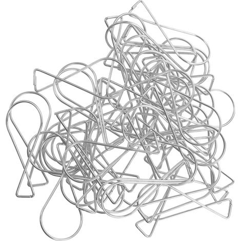 100 crochets plafond - acier - pour suspension et rangement (1/5)