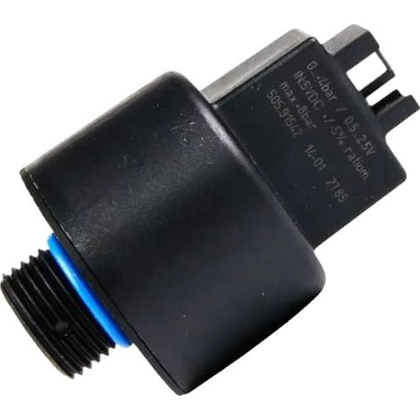 Interruptor de presión, plástico resistente, 60 mm x 50 mm x 25 mm, compatible con calderas Ferroli, rango de 0,2 a 1,5 bar, conforme a las normas europeas.