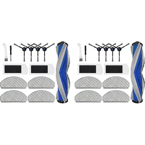 Lot de 26 pièces pour aspirateur ECOVACS DEEBOT N20 Plus / N20 / N20 PRO Plus : brosse latérale rotative, filtre et chiffon de nettoyage. (1/5)