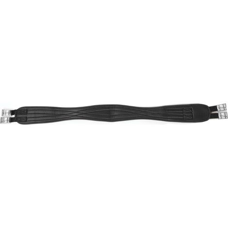 Sangle anti-frottement anglaise avec boucle en acier inoxydable, en cuir PU antidérapant et profilé, idéale pour l'entraînement et la compétition (120 cm). (1/5)