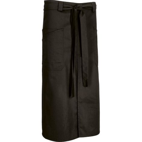 Delantal largo con abertura delantera VALENTO APPETIZER  Negro