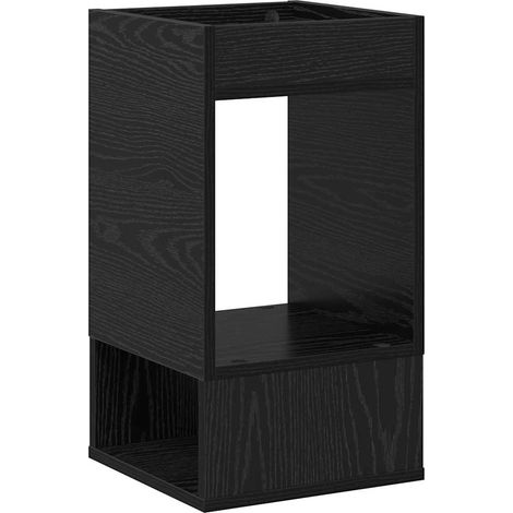 Maison Exclusive - Beistelltisch Schwarz Eichen-Optik 30 x 30 x 5