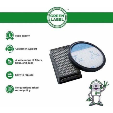 Kit di filtri per aspirapolvere ciclonici compatti Rowenta Macaron, Moulinex e Tefal (alternativa al codice ZR005901) (1/3)