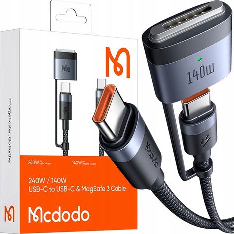 Mcdodo-Kabel für MacBook Air Pro USB-C MagSafe 3 140W 2M Ladeadapter (1/5)