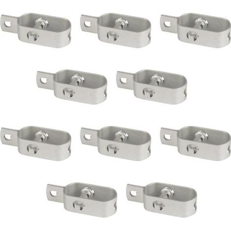Lot de 10 tendeurs en acier galvanisé N°3 pour fil de grillage ou autre (1/4)