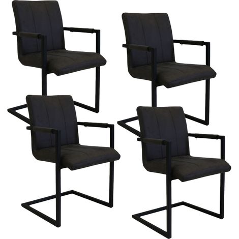 Ensemble de 4 chaises de salle à manger industrielles Jackson (1/5)