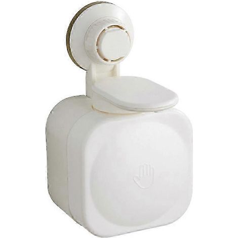 Wandmontierter Seifenspender mit Saugnapf, Halter für flüssige Lotionen ohne Bohren, fest installierte Pumpflasche für Bad und Küche. (1/5)