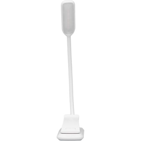 LED-Klemmleuchte, faltbar, 3 Helligkeitsstufen, weiß, USB-Anschluss, Touch-Steuerung, Mini-Tischleuchte (1/5)