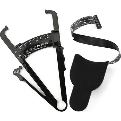 2 Mètre ruban, Pince à graisse corporelle, Télescopique automatique, Portable ergonomique, Fitness perte de poids couture (1/5)