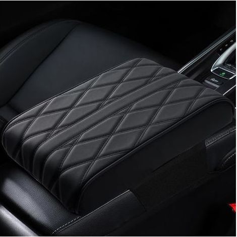 Mittelkonsolenbezug aus Leder für die Autoarmlehne, Armlehnenmatte aus Memory-Schaum, Armlehnenmatte für SUV, LKW, Fahrzeug (1/5)