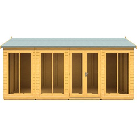 Mayfield 16 x 8 Summerhouse - Wood - L239 x W476 x H229 cm (1/5)