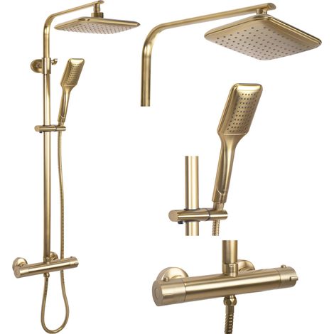 Shower set REA Tom brush gold