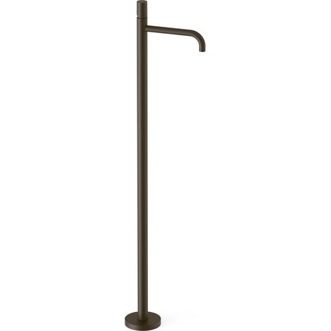 TRES 26285306KMB STUDY Grifo Monomando con Toma a Suelo Lavabo Color Negro Bronce - ref: 26285306KMB