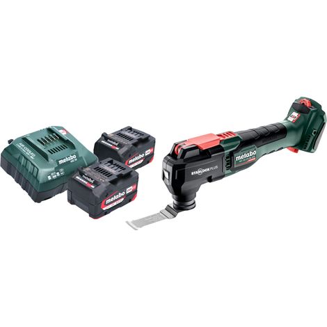 Metabo MT 18 LTX BL QSL Multitool a batteria 18 V Brushless Starlock Plus + 2x batteria 4,0 Ah + caricabatteria (1/5)
