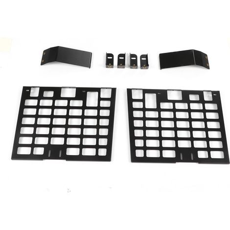 Support de rangement latéral arrière en aluminium, panneau modulaire 2 pièces pour Land Rover Defender L663, fixation vitre latérale (1/5)