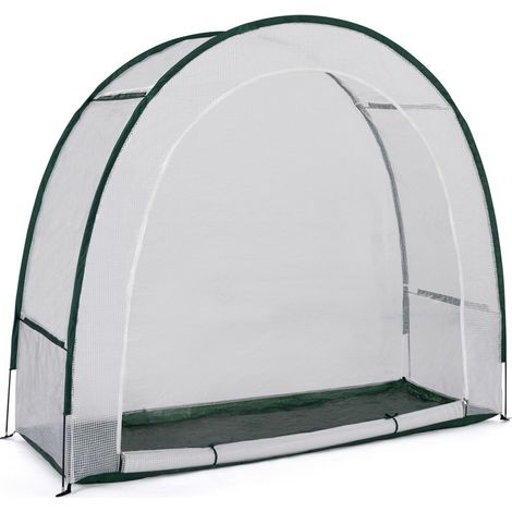 Terre Jardin – Serre tunnel demi-lune 200x80x170 cm – Polyéthylène 130g/m² – Protection contre gel et intempéries – Montage facile (1/5)