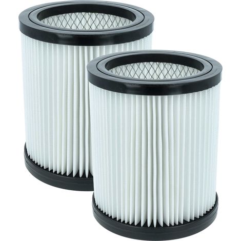 vhbw 2x Filterelement kompatibel mit Parkside PWD30 B1, PWD30 C1 Nass-/Trockensauger - Feinstaubfilter Kunststoff/Metall/Polyester-Vliesfilter