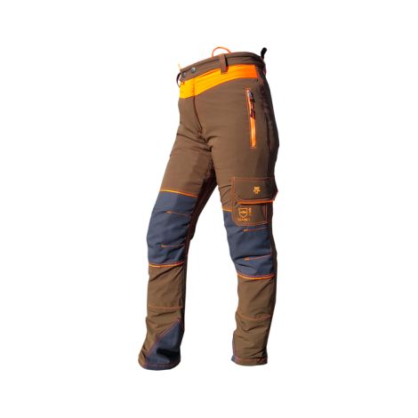 Pantalón anti-corte altura bi-elástico motosierra clase 2 gris/naranja PATTONES ROBERT'S XXL