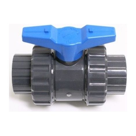 Vanne PVC pression démontable 32mm – A coller – Pour chantiers humides – Fixation rapide – Piscineo