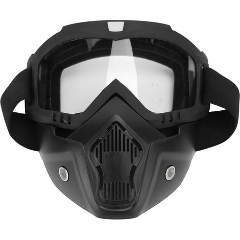 Antibeschlag-Motorradschutzbrille mit klaren Gläsern für Helme