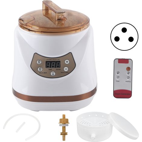 Pot de Sauna Portable 1000W 2L pour Spa et Détox Corporelle - Machine de Fumigation Multifonction pour Perte de Poids - Prise Afrique du Sud 220V (1/5)