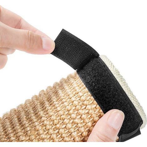 Tapis Griffoir Chat - Sisal Naturel Beige 25 x 63 cm - Protection Meubles Canapés Chaises - 1 Pièce (1/5)