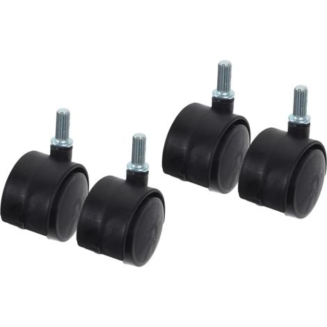 4 Pièces Roulettes Pour Meubles Roues De Remplacement Pour Chariot Et Support À Linge Déplacement Fluide Pour Tables Basses Étagères Paniers Et Meubles Domestiques 7.00X5.30X7.00 cm (1/5)