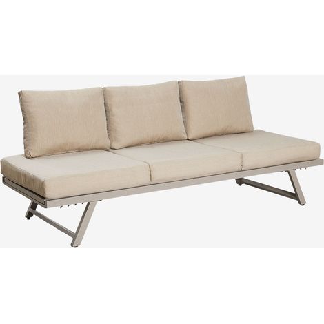 SKLUM 3-Sitzer-Gartensofa Libanc, verstellbar Braun Tapioca - Braun Mokka                                  