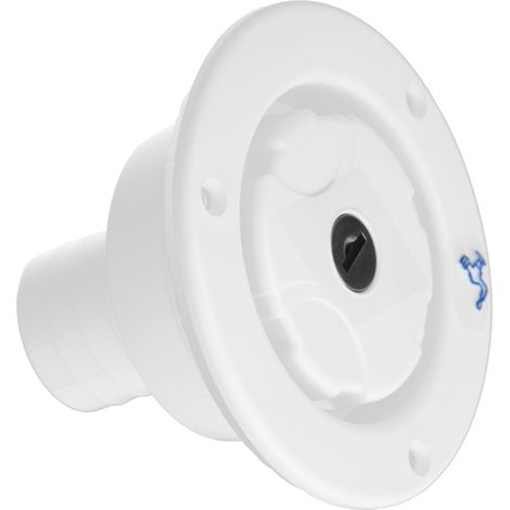 Bouchon étanche à l'eau avec système de verrouillage et pièces de modification par gravité pour camping-car, caravane, bateau, voiture blanche (1/5)