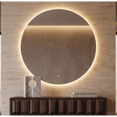 Miroir rond moderne avec éclairage Led Rubie (1/2)