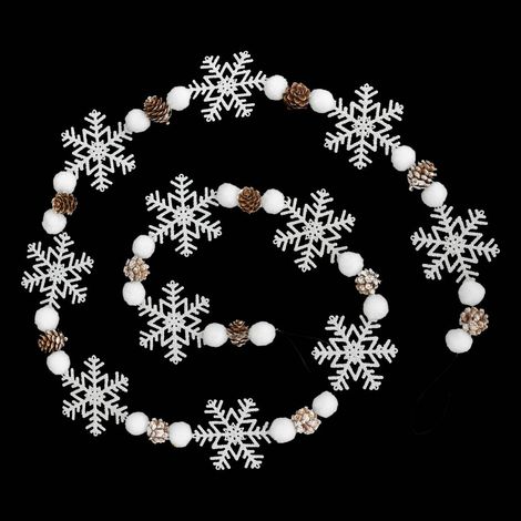 1,8 m di ghirlanda decorativa di fiocchi di neve - Atmosphera créateur d'intérieur (1/2)