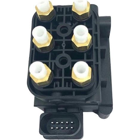 Bloque de válvulas solenoides del compresor de suspensión neumática 600640600A 6006406-00-A para Tesla Model S 2014-2017 (1/5)