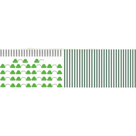 YOZHIQU Kit de 90 arches tunnel en aluminium - Tunnel de jardin pour betteraves - Supports de plantes flexibles en plastique à mon (1/5)