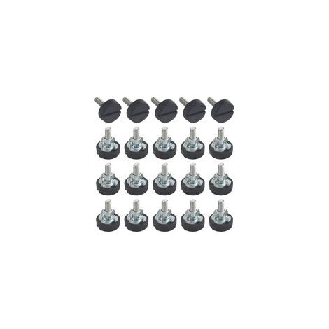 M6 20 mm meubles réglable réglable Pied de nivellement meubles Table Chaise Pieds T-nuts pour meubles
