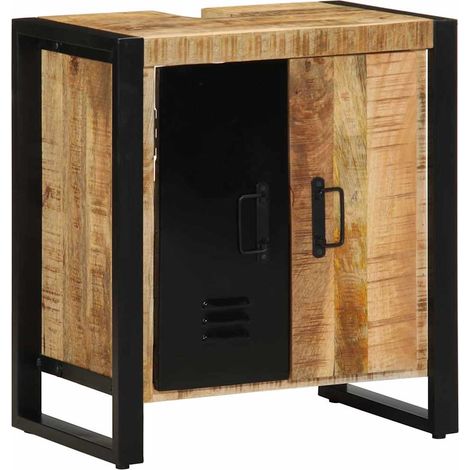Badezimmerschrank Braun 55 x 35 x 60 cm Massivholz Mango