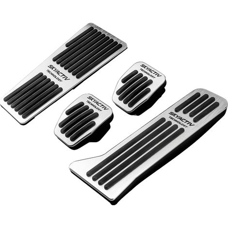 Accesorios para pedales, material duradero, mayor comodidad de conducción, RHD MT 4 piezas Plata (1/2)