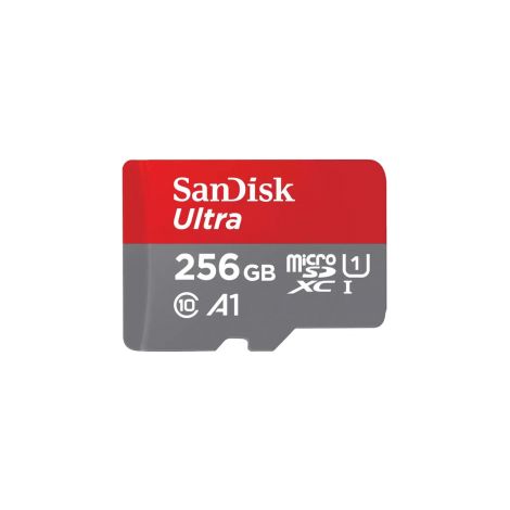 SanDisk B0B7NV73PJ Micro SD Ultra Mobile 256GB Grigio Rosso