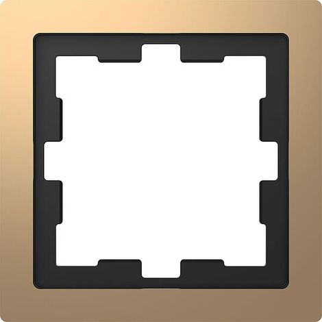 D-Life Metallrahmen, 1-fach, Champagnermetallic