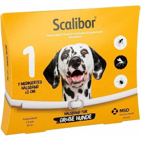 Pack of 3 flea and tick collars for dogs, 65 cm long – protection against fleas and ticks – waterproof (1/4)